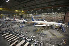 Boeing's Everett Plant Continues Assembly Of 777 And 787 Widebody Jets