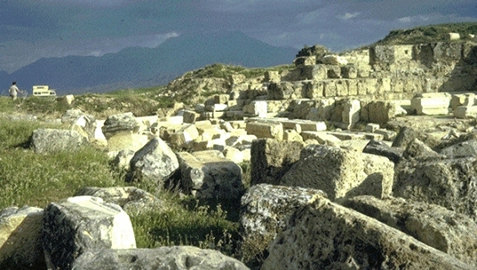 Ruins of Laodicea in Asia Minor